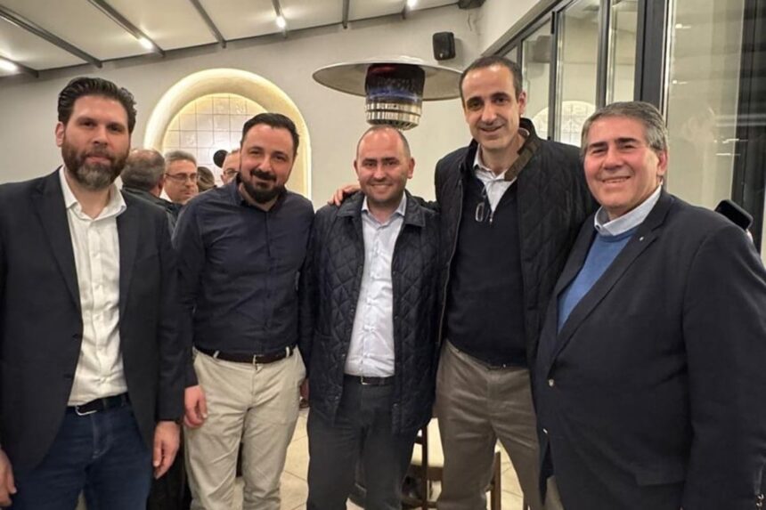 Γρηγόρης Δημητριάδης στη Νέα Πέλλα με στελέχη ΝΔ