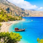 Αεροφωτογραφία της παραλίας Άπελλα στην Κάρπαθο