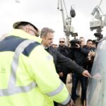 Πρωθυπουργός Μητσοτάκης στο λιμάνι Θεσσαλονίκης 6ος προβλήτας