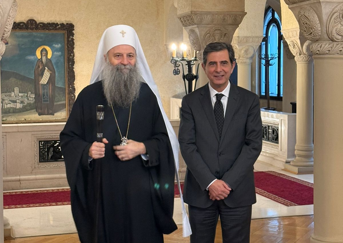 Γκιουλέκας Πατριάρχης Πορφύριος Βελιγράδι επίσκεψη