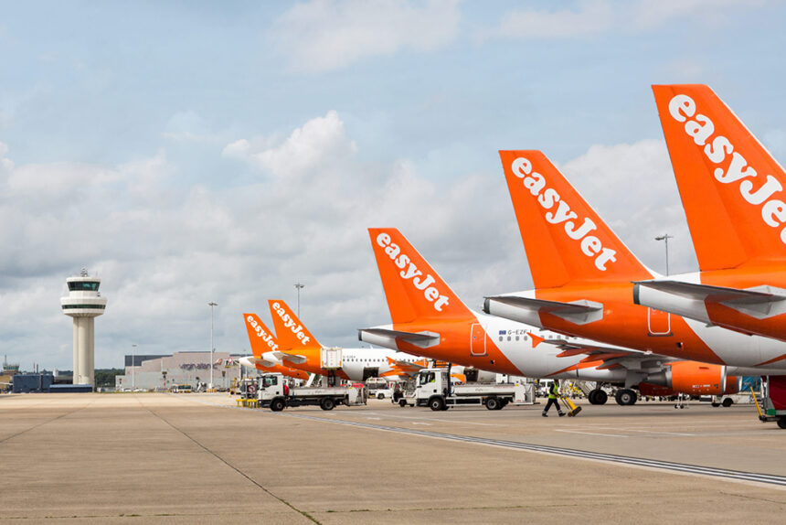 easyJet αεροπλάνο Newcastle Κέρκυρα Ρόδος