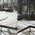 Χαλαζόπτωση Πολύγυρος Χαλκιδική άσπρισε