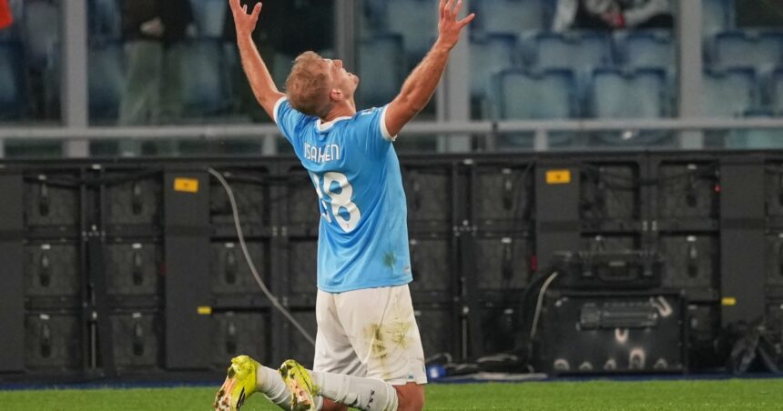 Ίσακσεν Λάτσιο σκόρ Μίλαν Serie A