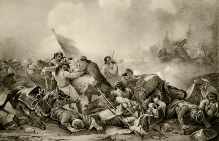 Ιστορική σκηνή Επανάστασης 1821 Σάντα Ηπείρου