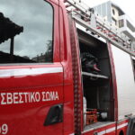 Πυροσβεστική δύναμη στο σημείο της φωτιάς Γκύζη Αθήνα