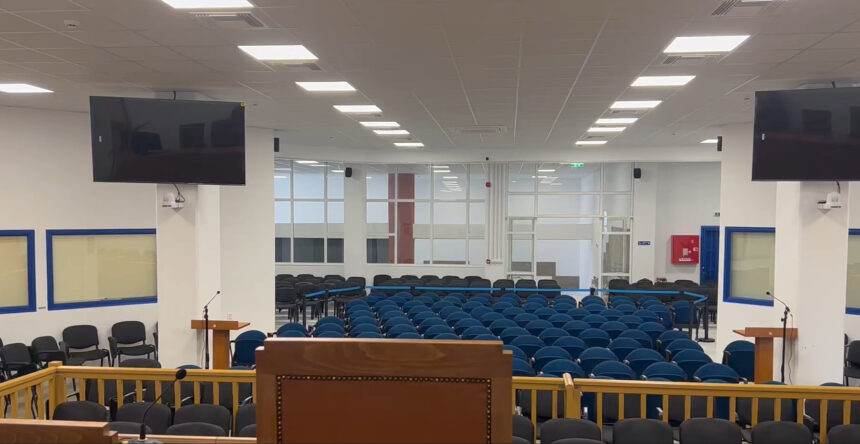 Δίκη Τεμπών αίθουσα Γαιόπολις Λάρισας