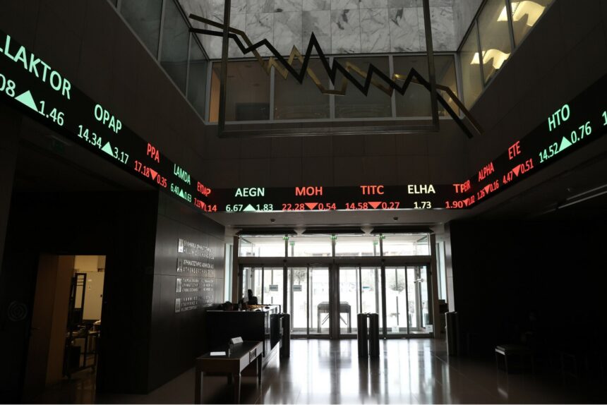 Γενικό Δείκτη χρηματιστηρίου Αθηνών πτώση μετοχών