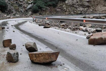 Κατολισθήσεις Κάρπαθος δρόμος Σπόα Όλυμπος