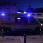 Βέροια πολυκατοικία πυλωτή τραυματισμένη