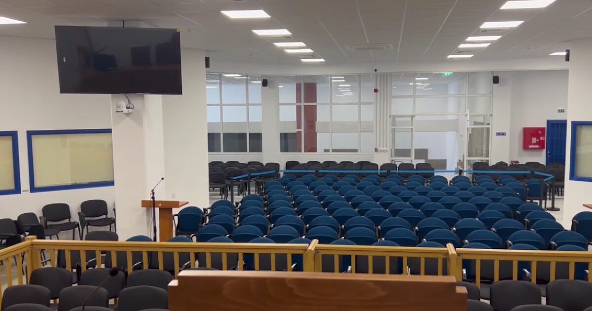 Δίκη Τεμπών αίθουσα Γαιόπολις Λάρισας