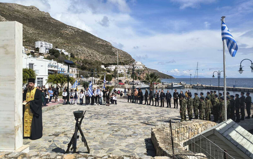 Παρέλαση Τήλου 25η Μαρτίου εορτασμός