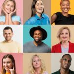 διαφορετικά ανθρώπινα πρόσωπα εξέλιξη αναγνώριση