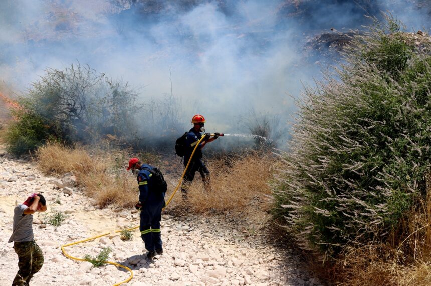 έλεγχος πυροσβεστικής καύση χόρτων περιβάλλον
