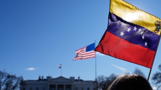 Αμερικανική σημαία πρεσβεία Καράκας Βενεζουέλα