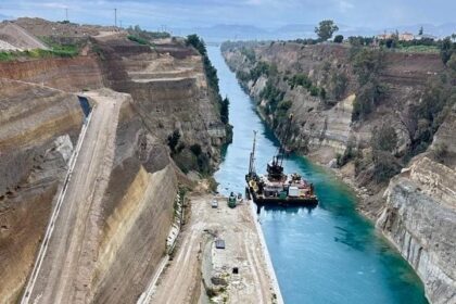 διώρυγα Κορίνθου εργοτάξιο θαλάσσιος τουρισμός