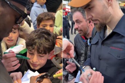 Παναθηναϊκός παίκτες υπογραφή αυτόγραφα παιδιών