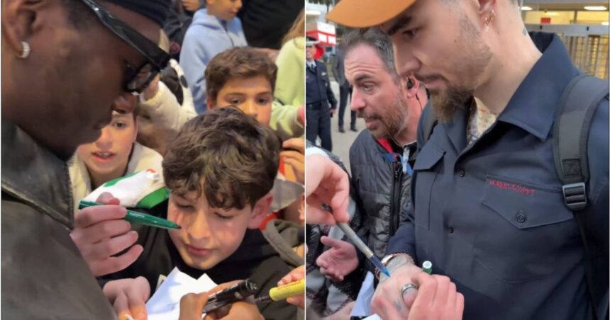 Παναθηναϊκός παίκτες υπογραφή αυτόγραφα παιδιών