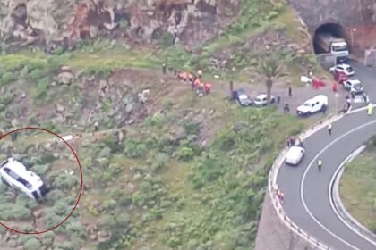 Λεωφορείο ανατραμένο σε χαράδρα Κανάρια Νησιά