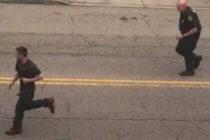 αστυνομικός ποδηλάτης Σινσινάτι βίντεο viral