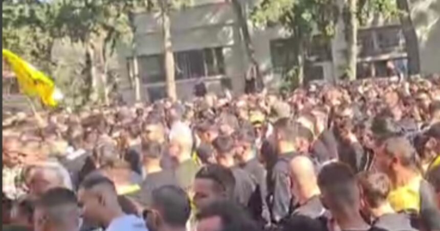 ΑΕΚ προπόνηση κόσμος στην Allwyn Arena