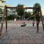 Πλατεία Σκρα βανδαλισμός κούνια βίδες