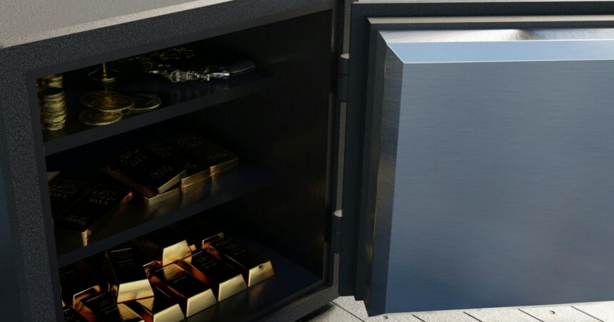 ράβδος χρυσού σε χρηματοκιβώτιο Trostberg