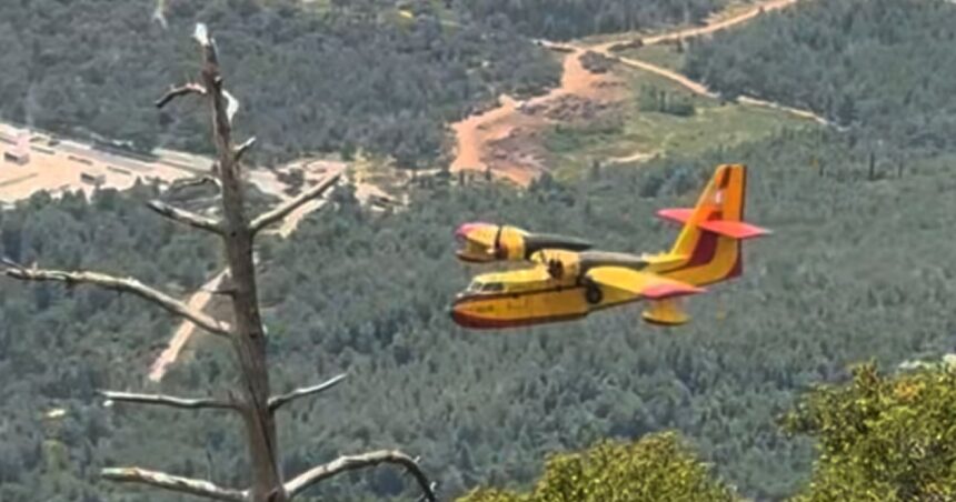 Φωτιά στην Πάρνηθα με πυροσβεστικά μέσα