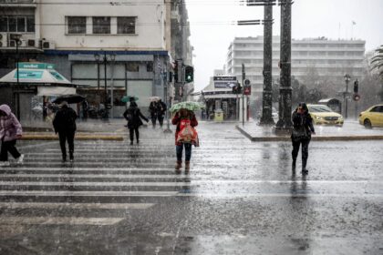 Πτώση δέντρου στη κακοκαιρία οδός Πειραιώς
