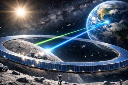 Luna Ring σχέδιο ηλιακής ενέργειας Σελήνη Shimizu