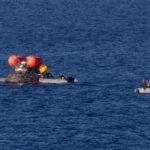 Κάψουλα Orion Artemis II προσθαλάσσωση Ειρηνικός