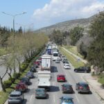 Πασχαλινή έξοδος κίνηση αυτοκίνητα εθνικές οδούς