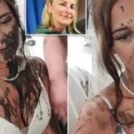 νύφη με μαύρη μπογιά στον γάμο