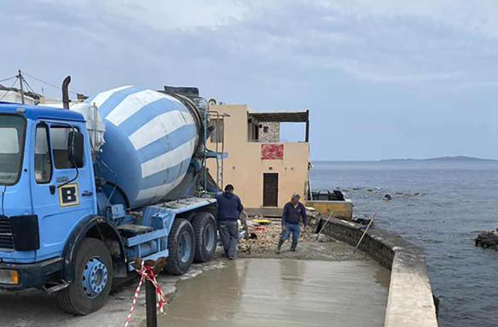 αποκατάσταση παραλιακού μετώπου Μανδράκι Νίσυρου