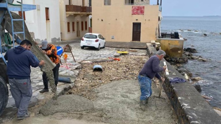 αποκατάσταση παραλιακού μετώπου Μανδράκι Νίσυρου