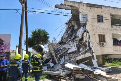 Κατάρρευσε πολυκατοικία Γερμασόγεια Κύπρος αστυνομία