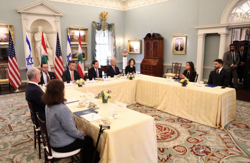 Συνάντηση Ισραήλ Λίβανος διαπραγματεύσεις Ουάσινγκτον