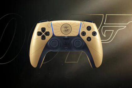 DualSense 007 First Light χειριστήριο χρυσό James Bond