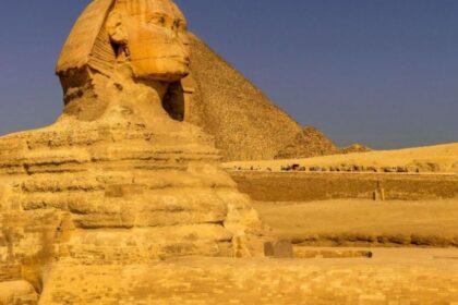 Αεροφωτογραφία φρεάτων δεύτερη Σφίγγα Γκίζας