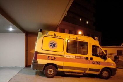 Σκηνή θανατηφόρου τροχαίου δικύκλου και απορριμματοφόρου Μυτιλήνη