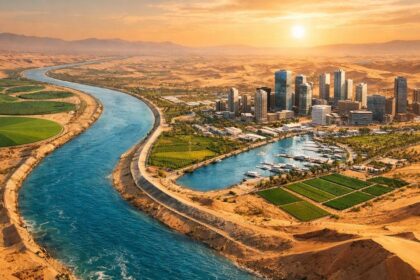 άντληση νερού Νείλου για νέα πόλη Jirian