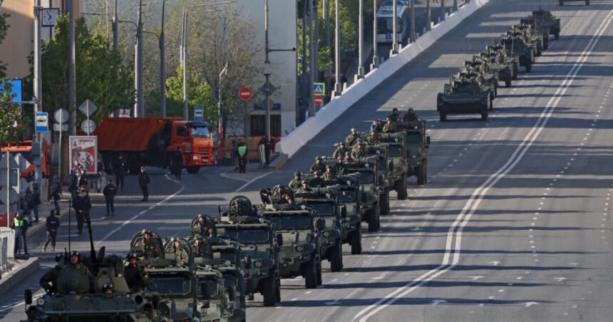 παρέλαση 9ης Μαΐου χωρίς άρματα και πυραύλους