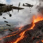 βομβαρδισμός ηφαιστείου Χαβάη Mauna Loa 1935