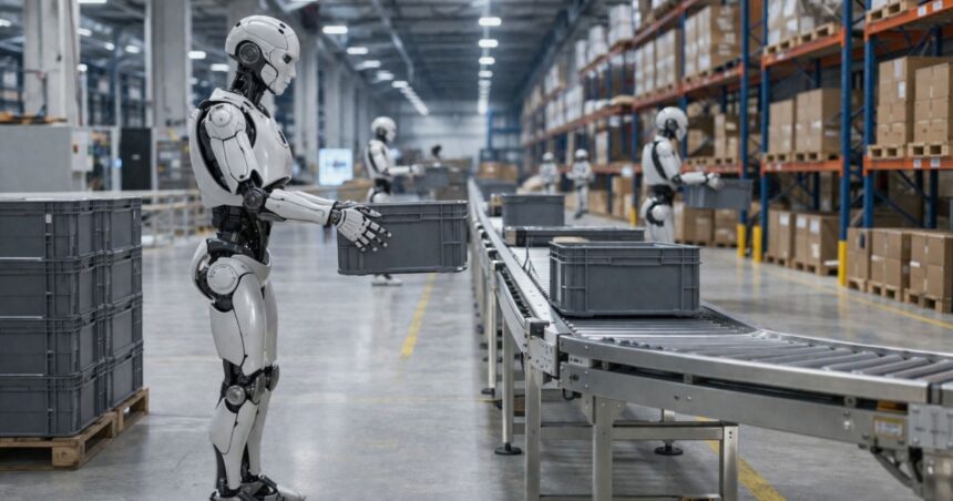 Ανθρωποειδή ρομπότ εκπαίδευση σε εργοστάσιο Κίνα παραγωγή