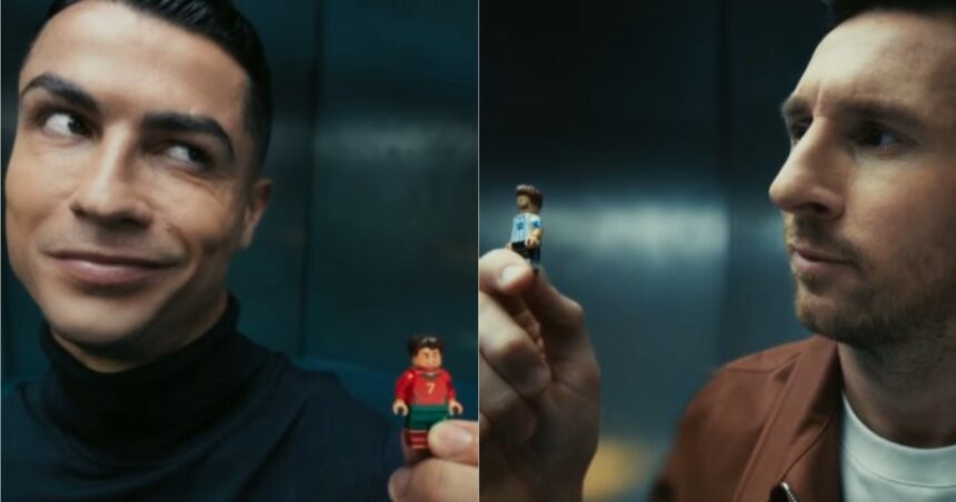 Lego Football Legend σετ Μέσι Ρονάλντο φιγούρες