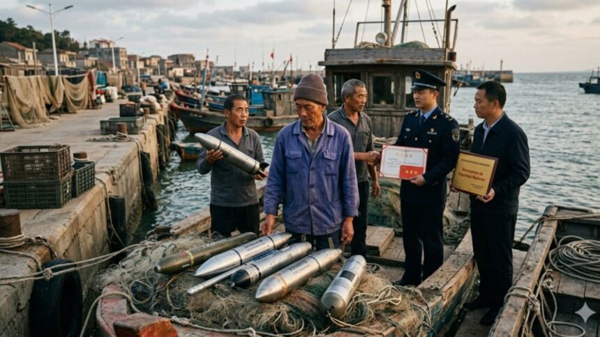 ψαράδες με υποθαλάσσιες συσκευές βυθού