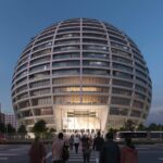 MVRDV Αθλητικό Παλάτι Asllan Rusi σφαίρα Τίρανα