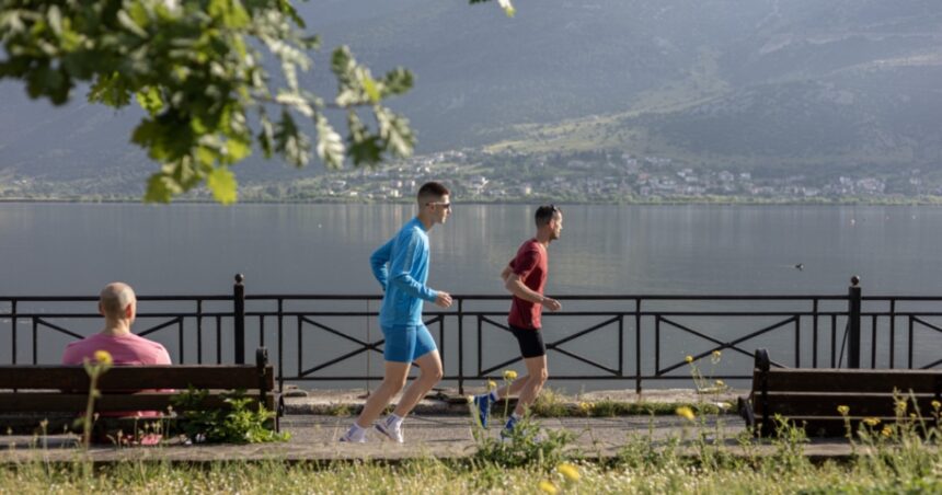 Δρομείς στο Ιωάννινα Half Marathon διαδρομή