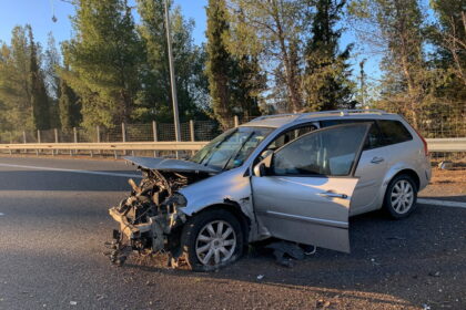 τροχαίο Εθνική Λάρισας-Κοζάνης κόμβος Αργυροπούλι