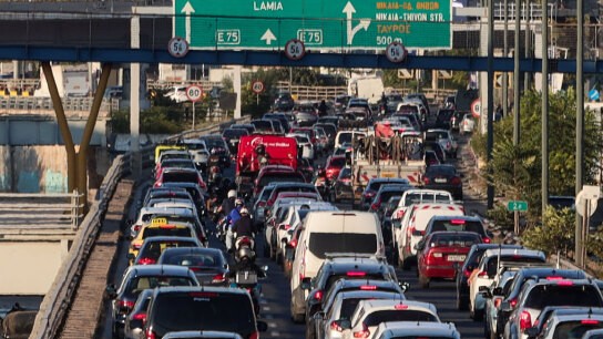 Αυξημένη κίνηση Αττική στον Κηφισό και Αττική Οδό