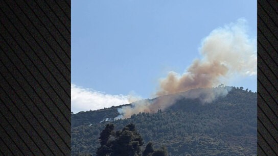 Φωτιά Άμπελος Αχαΐας με πυροσβέστες στο σημείο